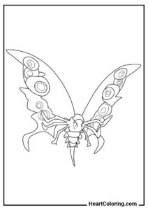 Coloring activity: Sentimonster Butterfly