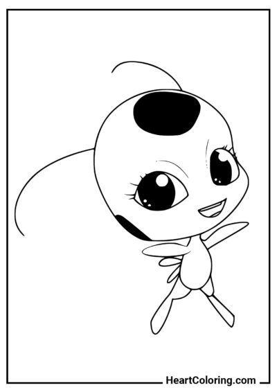 Kwami Tikki - Dibujos de Ladybug para Colorear