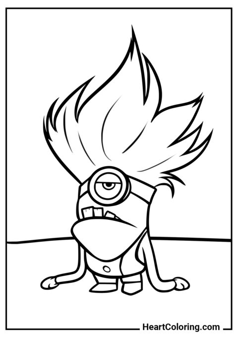 Minion mutant - Coloriages Minions