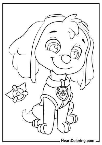 Cutie Skye - PAW Patrol Coloring Pages