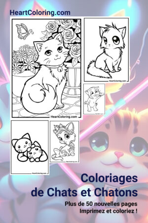 Coloriages de Chats et Chatons pour les enfants