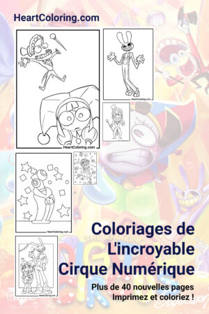 Coloriages gratuits du dessin animé The Amazing Digital Circus