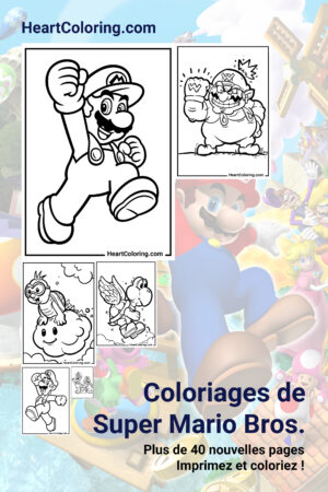 Coloriages de Super Mario Bros.