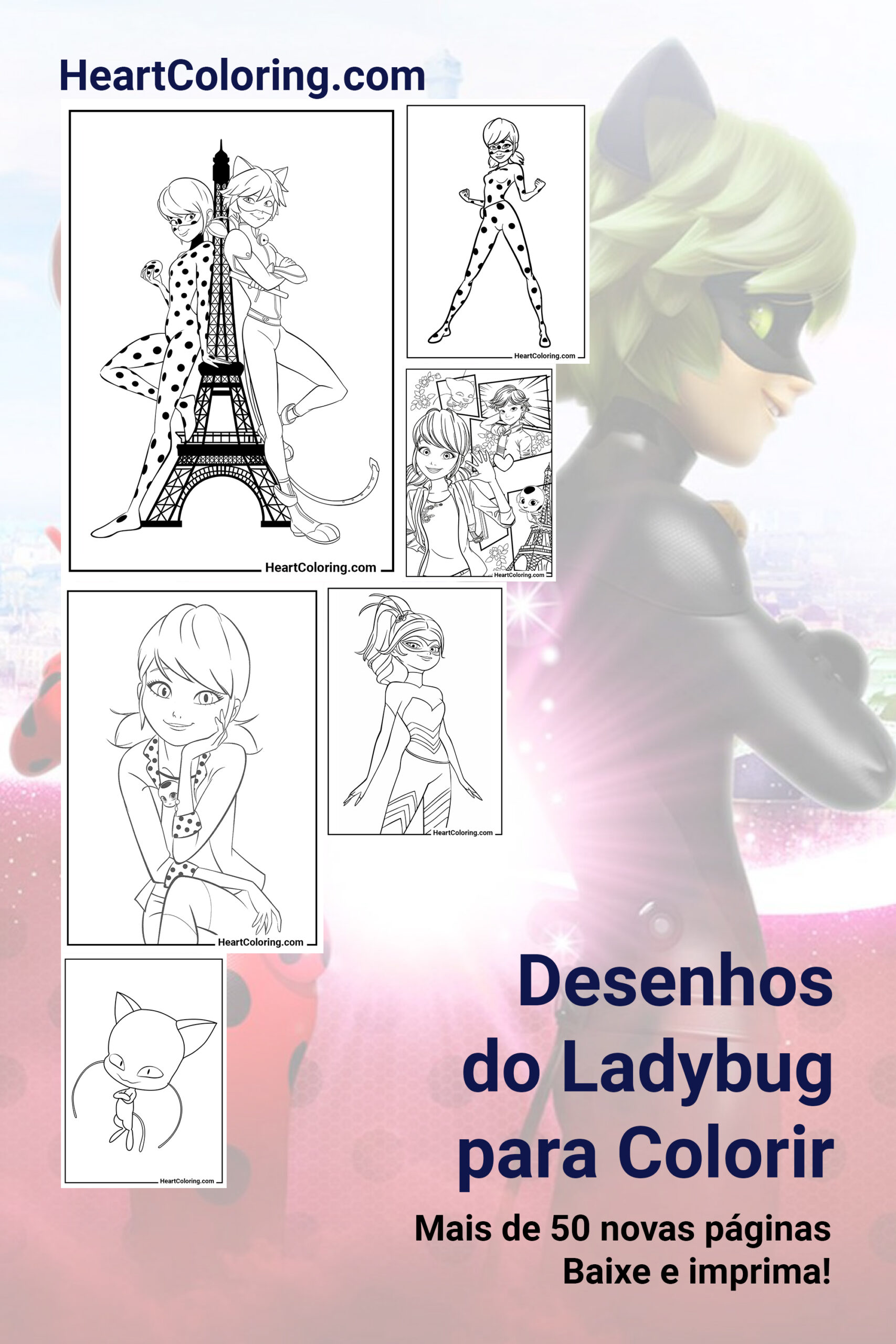 Desenhos do Miraculous: As Aventuras de Ladybug para Colorir