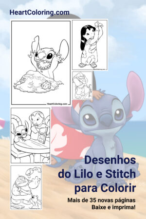 Desenhos do Lilo e Stitch para Colorir