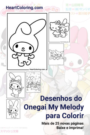 Desenhos do Onegai My Melody para Colorir