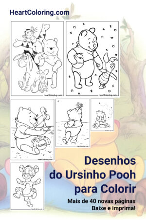 Desenhos do Ursinho Pooh para Colorir