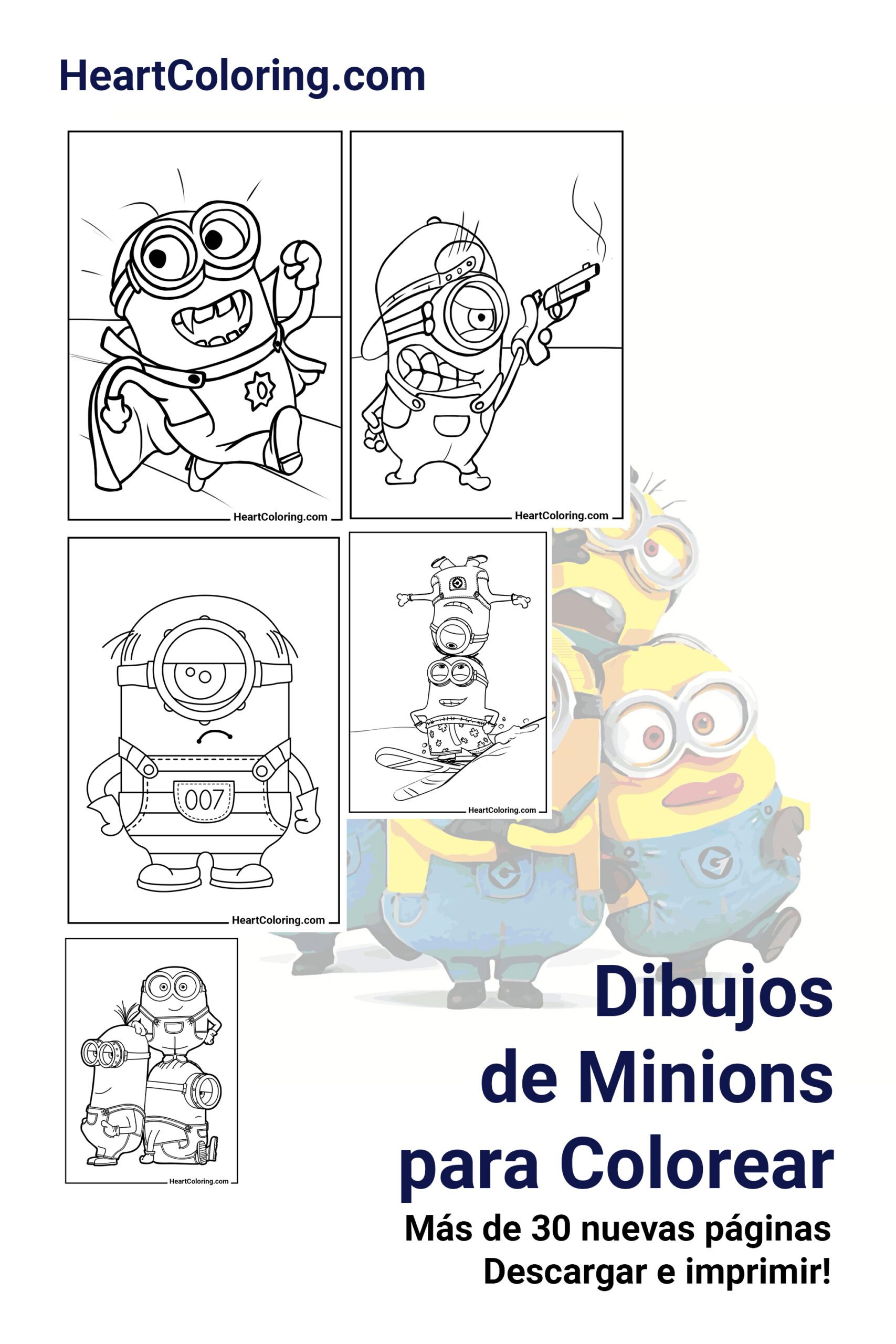 Dibujos para colorear de los Minions para imprimir y descargar | Más de 40 imágenes dibujos-para-colorear-de-los-minions-para-imprimir-y-descargar-m-s-de-40-im-genes