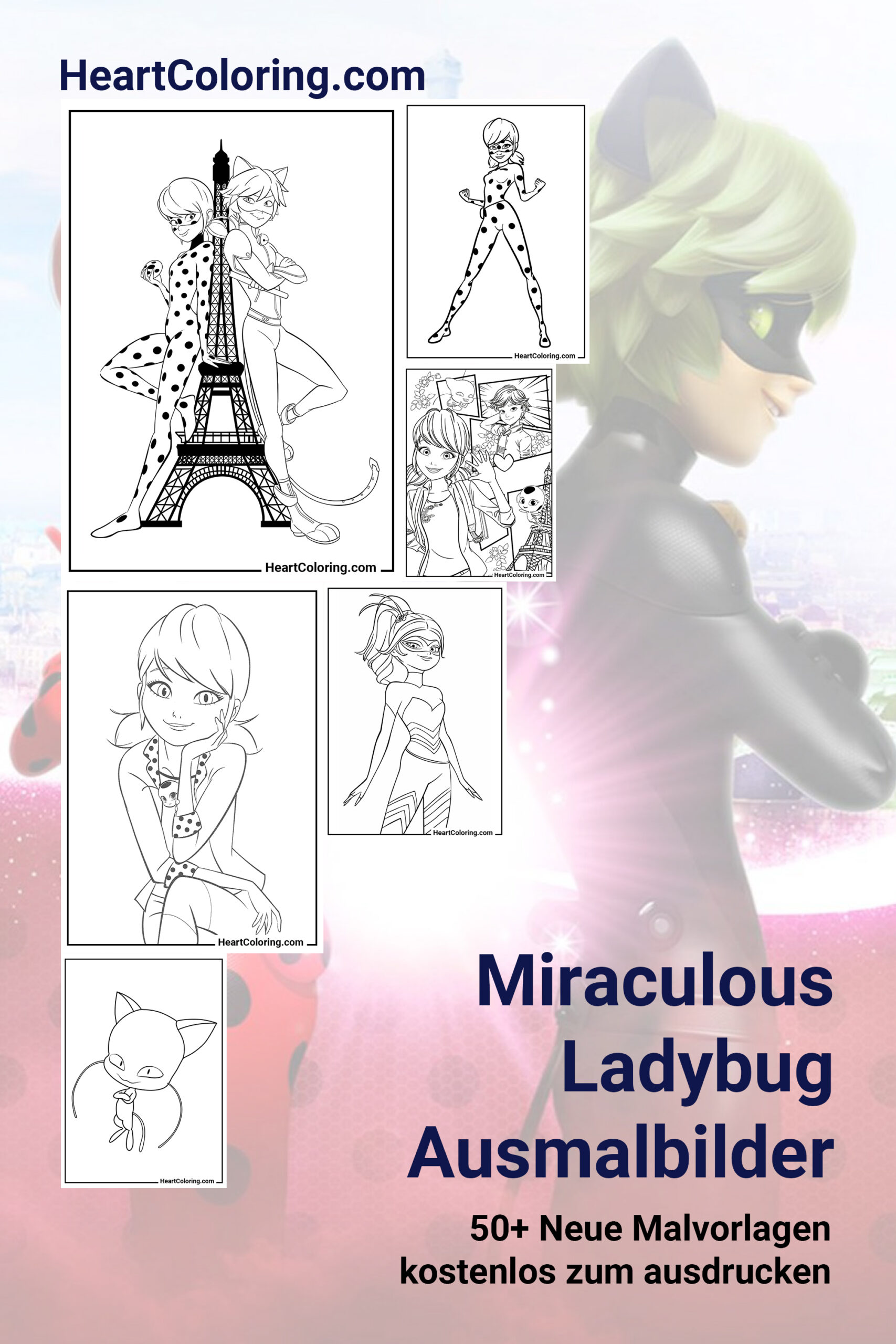 Ladybug und Cat Noir Ausmalbilder: Malen, Lernen und Spaß haben!