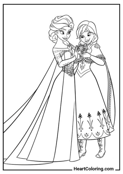 Magia incrível - Desenhos de Frozen para Colorir