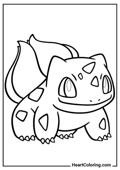 Bulbasaur Lindo - Dibujos de Pokémon para Colorear