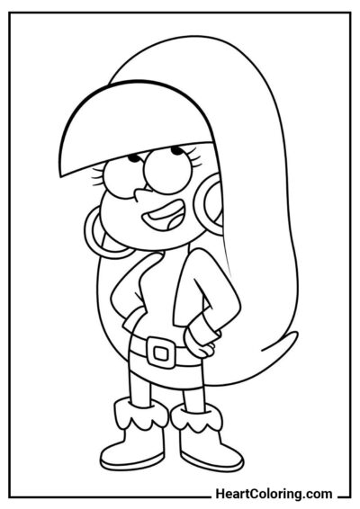Pacifica Elizabeth Northwest - Gravity Falls Coloring Pages