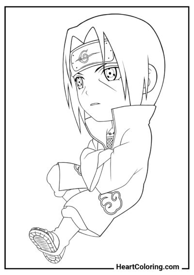 Chibi Itachi - Desenhos do Naruto para Colorir