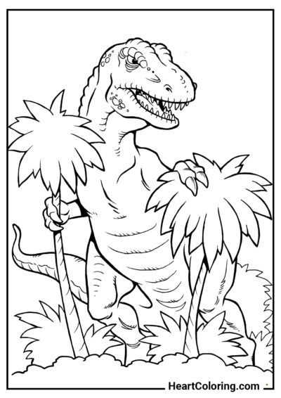 King of the Planet - Dinosaur Coloring Pages