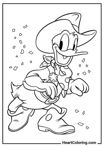 Donald Duck - Coloriages Mickey Mouse