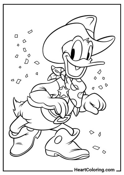 Pato Donald - Desenhos de Mickey Mouse para Colorir