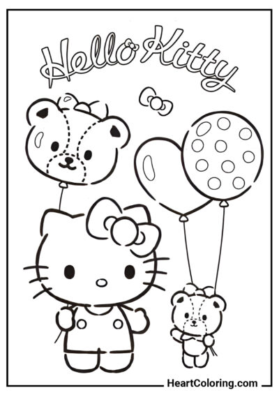 Hello Kitty’s Best Friend - Hello Kitty Coloring Pages