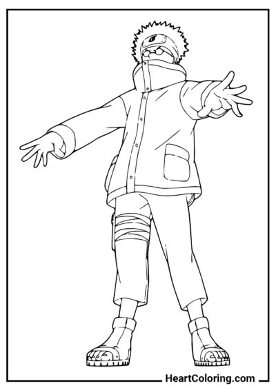 Shino Aburame - Naruto Coloring Pages