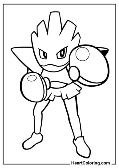 Hitmonchan - Disegni dei Pokémon da Colorare