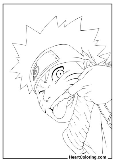 Naruto Feliz - Desenhos do Naruto para Colorir