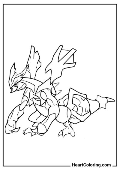 Kyurem - Pokemon Coloring Pages