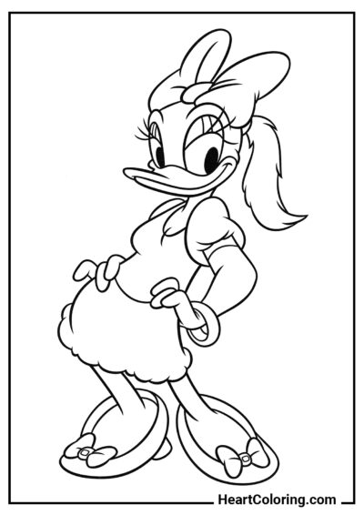 Daisy Duck - Mickey Mouse ​Coloring Pages