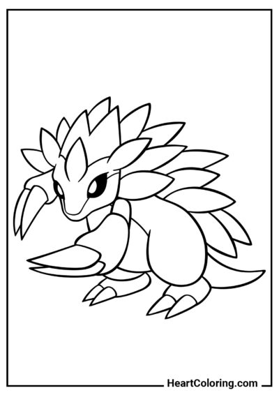 Sablaireau - Coloriages Pokémon