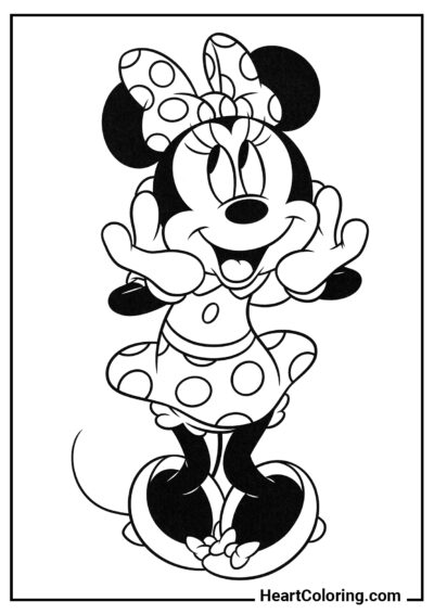 Gorgeous Minnie Mouse - Mickey Mouse ​Coloring Pages