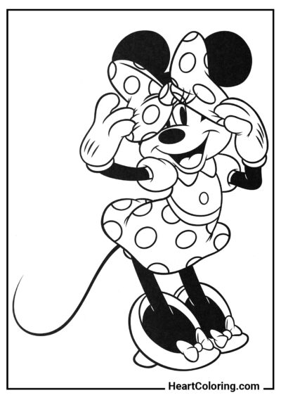 Shy Minnie - Mickey Mouse ​Coloring Pages