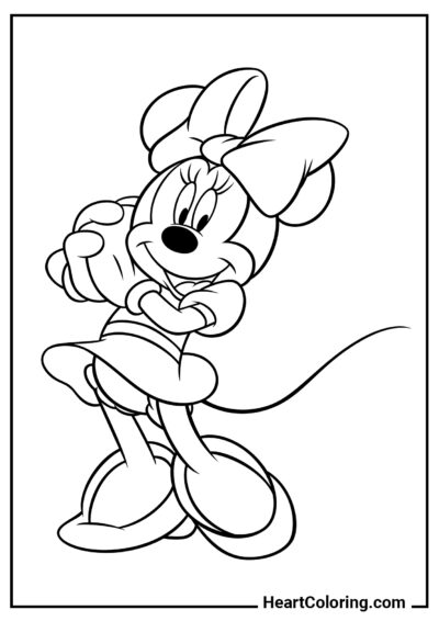 Dreamy Minnie - Mickey Mouse ​Coloring Pages