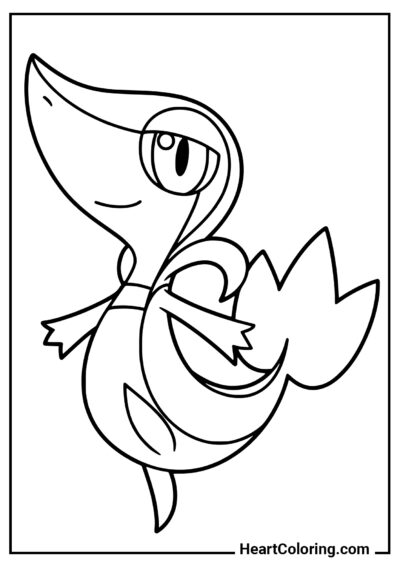 Snivy - Desenhos do Pokemon para Colorir