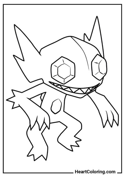 Sableye - Pokemon Coloring Pages