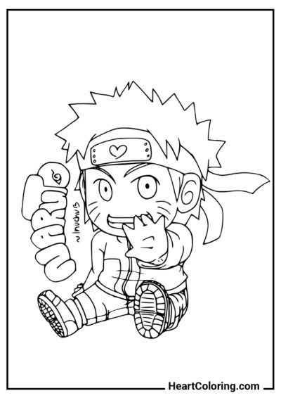 Chibi Naruto - Naruto Coloring Pages