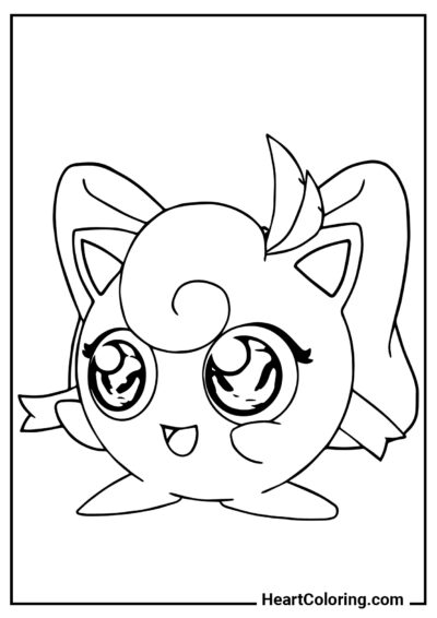 Jigglypuff - Dibujos de Pokémon para Colorear