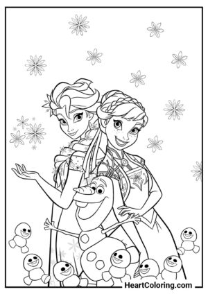 Coloriage Princesses et leurs petits amis à imprimer gratuitement chez soi