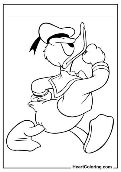 Furious Donald - Mickey Mouse ​Coloring Pages