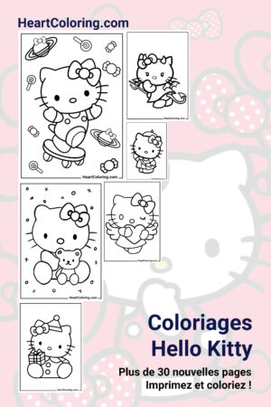 Coloriages Hello Kitty imprimables