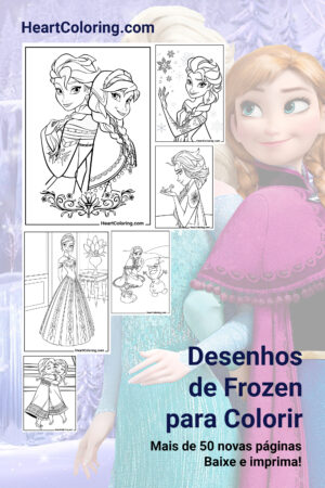 Desenhos de Frozen para Colorir