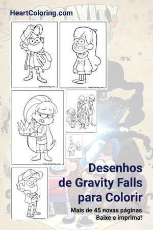 Desenhos para imprimir de Gravity Falls para colorir