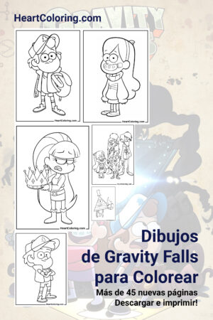 Dibujos de Gravity Falls para colorear imprimibles
