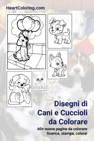 Disegni di Cani e Cuccioli da Colorare