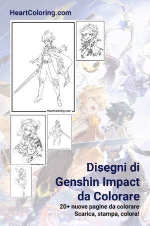 Disegni di Genshin Impact da Colorare