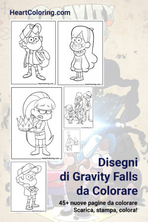 Disegni da colorare stampabili di Gravity Falls
