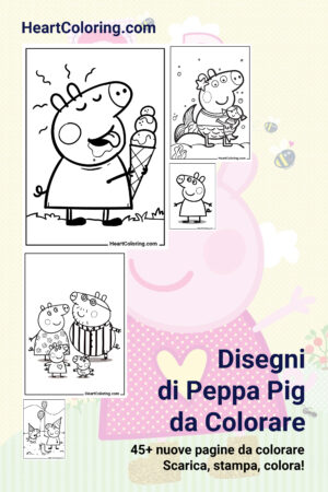 Disegni di Peppa Pig da Colorare