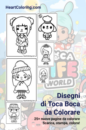 Disegni di Toca Boca da Colorare