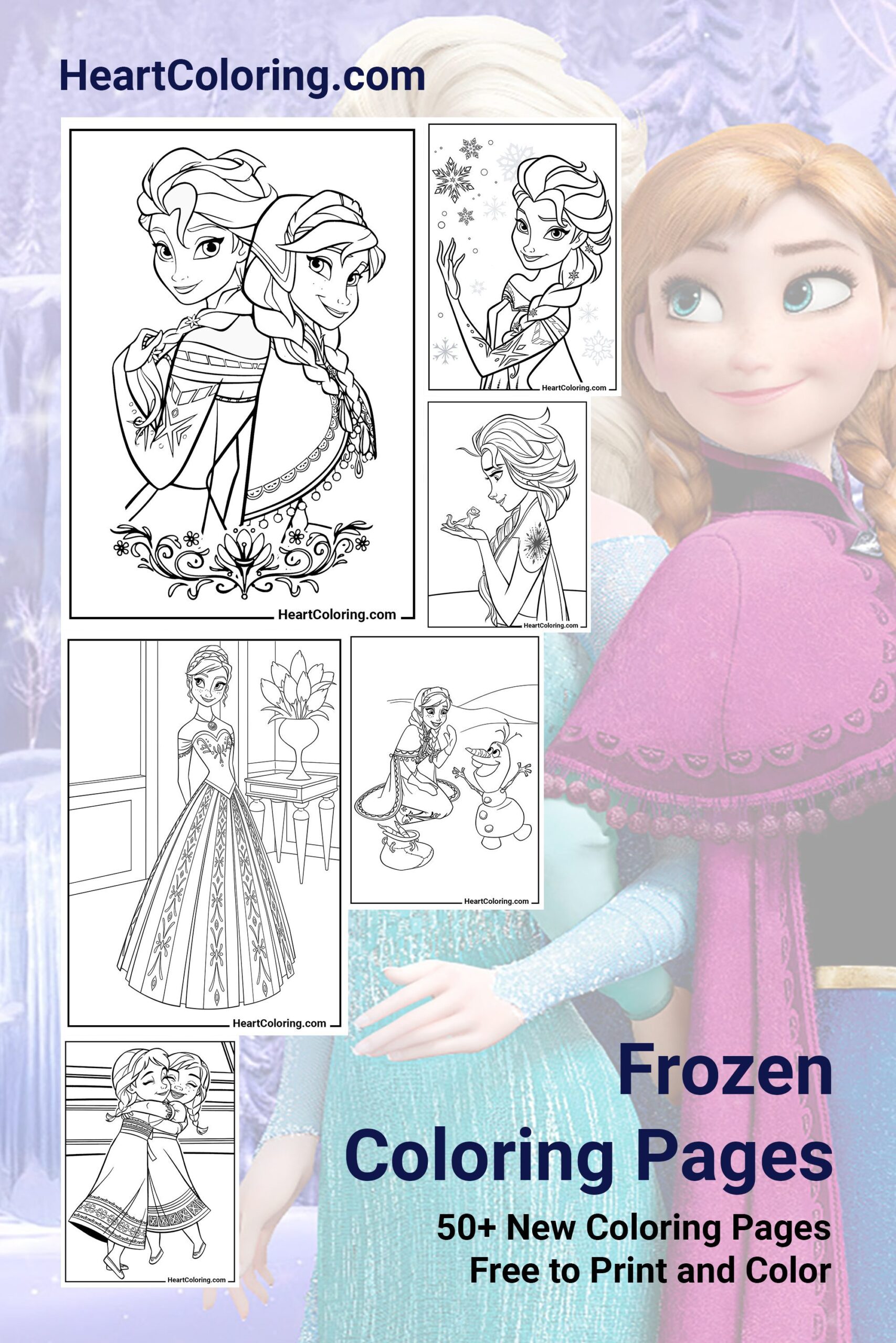 Frozen Coloring Pages to Print and Download | HeartColoring