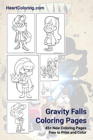 Printable Gravity Falls coloring pages