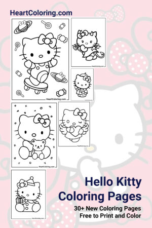 Hello Kitty Free Coloring Pages