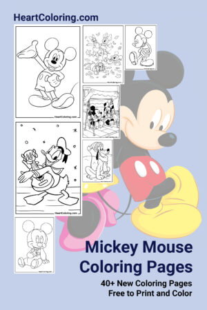 Mickey Mouse Printable ​Coloring Pages