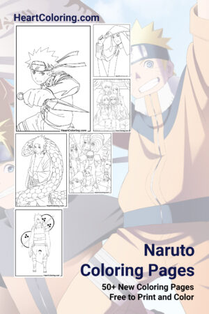 Free Naruto coloring pages for children and adults